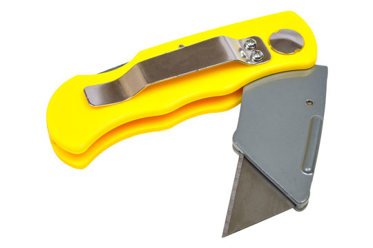 recommend clip art: trapezoid blade clerical knife isolated on white background