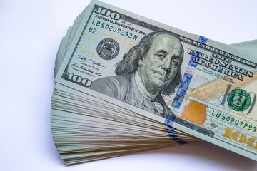 United States of America banknotes. The global economic crisis associated with coronavirus. © Sergii