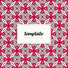 Background mandala seamless pattern vector