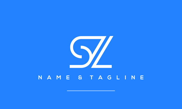 Alphabet letter icon logo SZ