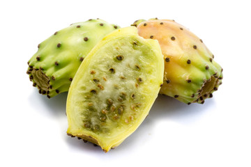 prickly pear isolated on white background