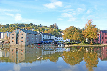 Reflections in the River Dart at Totnes	