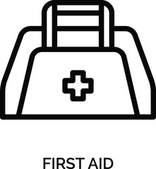 Obraz premium First Aid icon.