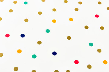 withe background with coloured moles