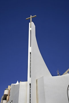 Evangelical Church in Calpe. Spain