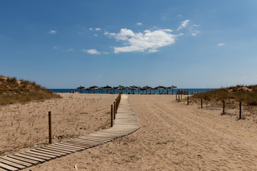 path in the coast in girona