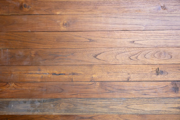 Top view of brown wooden background