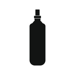 bottle of fabric softener for washing machine white background