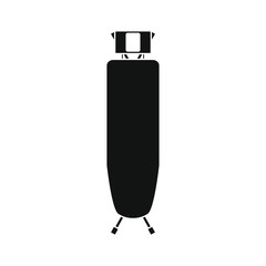 ironing board on white background