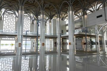 beautiful architecture of modern mosque in Malaysia