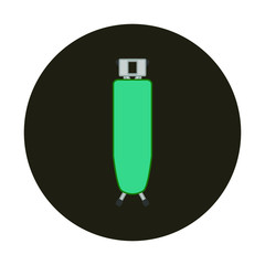 ironing board on white background