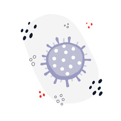 Lungs health check flat illustration