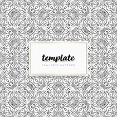 Background mandala seamless pattern vector