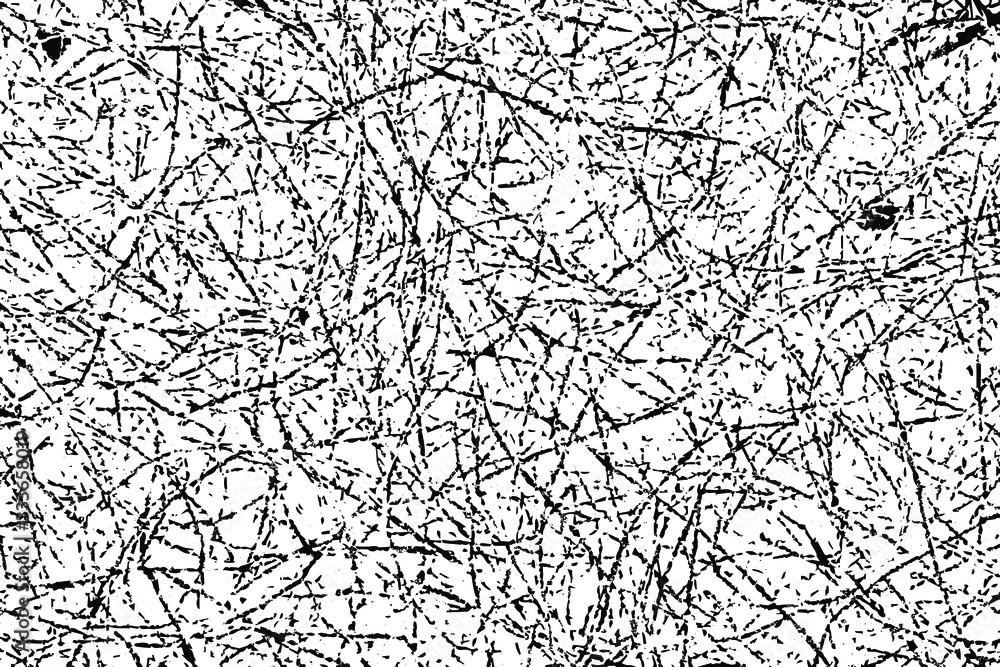 Aufkleber grunge texture of a rough uneven surface with random stripes, strikethroughs, and daubs. abstract mo
