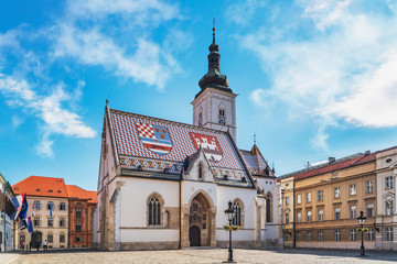 St.-Markus-Kirche, Zagreb, Kroatien