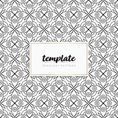 Background mandala seamless pattern vector