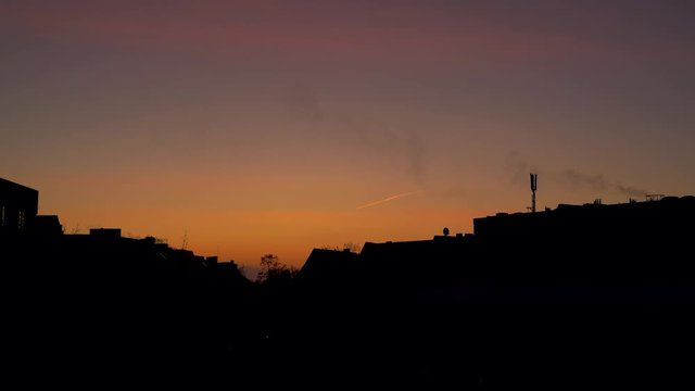 Timelapse image of sunrise at Berlin, Germany.