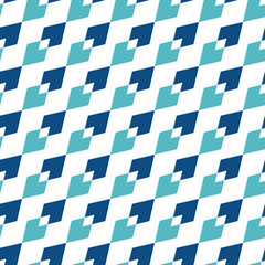 Geometric seamless pattern with rhombs in blue colors. Vector texture