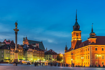 Fototapeta na wymiar Schlossplatz Warschau, Polen