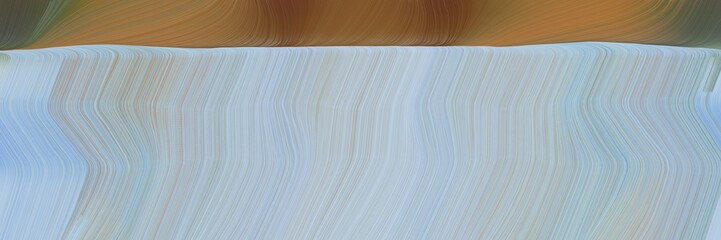 Obraz premium futuristic banner with waves. abstract waves design with pastel blue, pastel brown and dark gray color