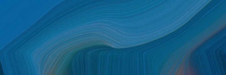 futuristic banner background with teal, slate gray and dark slate gray color. abstract waves illustration
