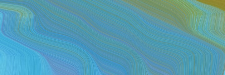 futuristic banner with waves. modern curvy waves background design with cadet blue, pastel brown and gray gray color