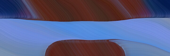 futuristic banner with waves. abstract waves illustration with old mauve, corn flower blue and dark slate gray color