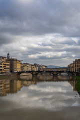 The Arno River in Florence Italy