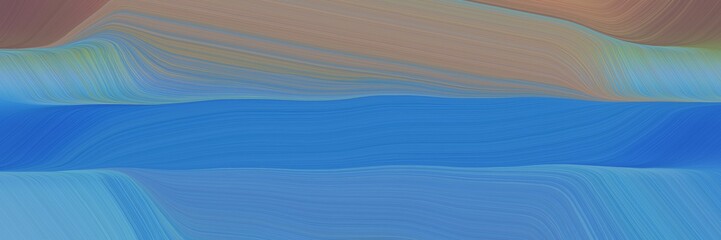 beautiful futuristic banner with steel blue, gray gray and pastel brown color. contemporary waves illustration