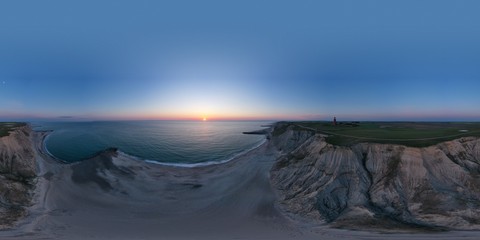 Panoramaaufname der Dänischer Nordseeküste