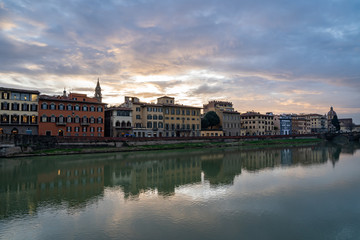 Fototapeta premium The Arno River in Florence Italy