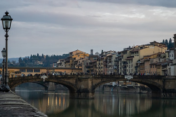 The Arno River in Florence Italy