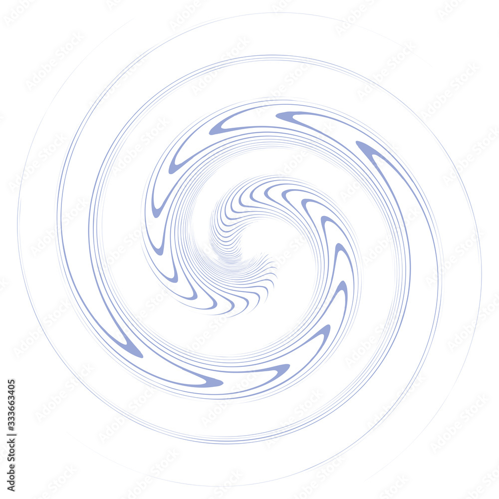 Aufkleber single-colored,monochrome twirl, swirl. shape with rotation, spin, spiral distortion. helix, volute 