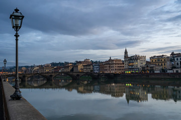 Obraz premium The Arno River in Florence Italy