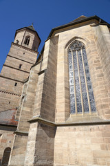Gunzenhausen - Stadtkirche St. Marien - Fenster und Turm