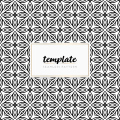 Background mandala seamless pattern vector