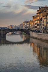 Fototapeta premium The Arno River in Florence Italy