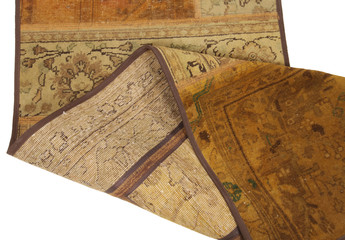 Old and modern Persian Colourful Arabesque and handmade carpet, rug gelim, patchwork, and Gabbeh with the pattern.
