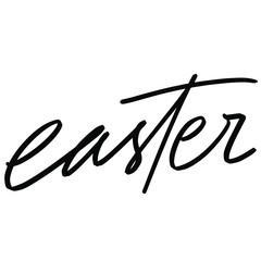 Obraz premium Hand Lettered Lowercase Easter title