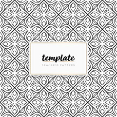 Background mandala seamless pattern vector