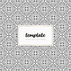 Background mandala seamless pattern vector