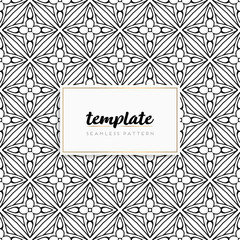 Background mandala seamless pattern vector