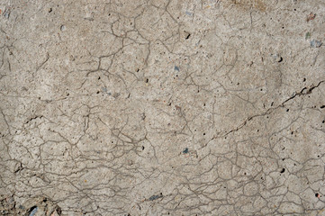 The texture of the old concrete that is being unloaded