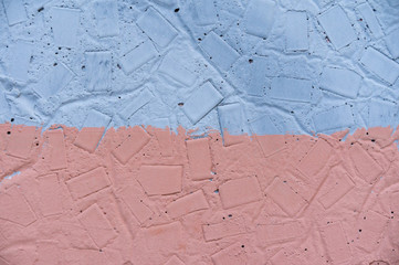 Multi-colored concrete wall