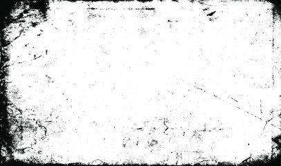 Scratched Frame. Grunge Urban Background Texture Vector. Dust Overlay. Distressed Grainy Grungy Framing Effect. Distressed Backdrop Vector Illustration. EPS 10.