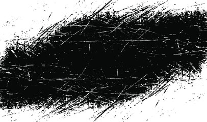 Scratched Grunge Urban Background Texture Vector. Dust Overlay Distress Grainy Grungy Effect. Distressed Backdrop Vector Illustration. Isolated Black on White Background. EPS 10.