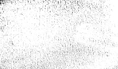 Abstract vector noise. Small particles of debris and dust. Distressed uneven background. Grunge texture overlay with rough and fine grains isolated on white background. Vector illustration. EPS10.