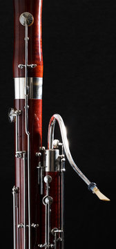 Basson on black background