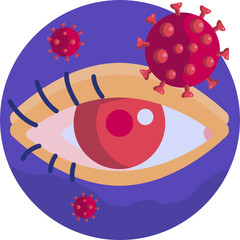 Coronavirus vector illustration icons. Virus transmission