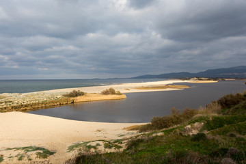 The Coghina river at Valledoria